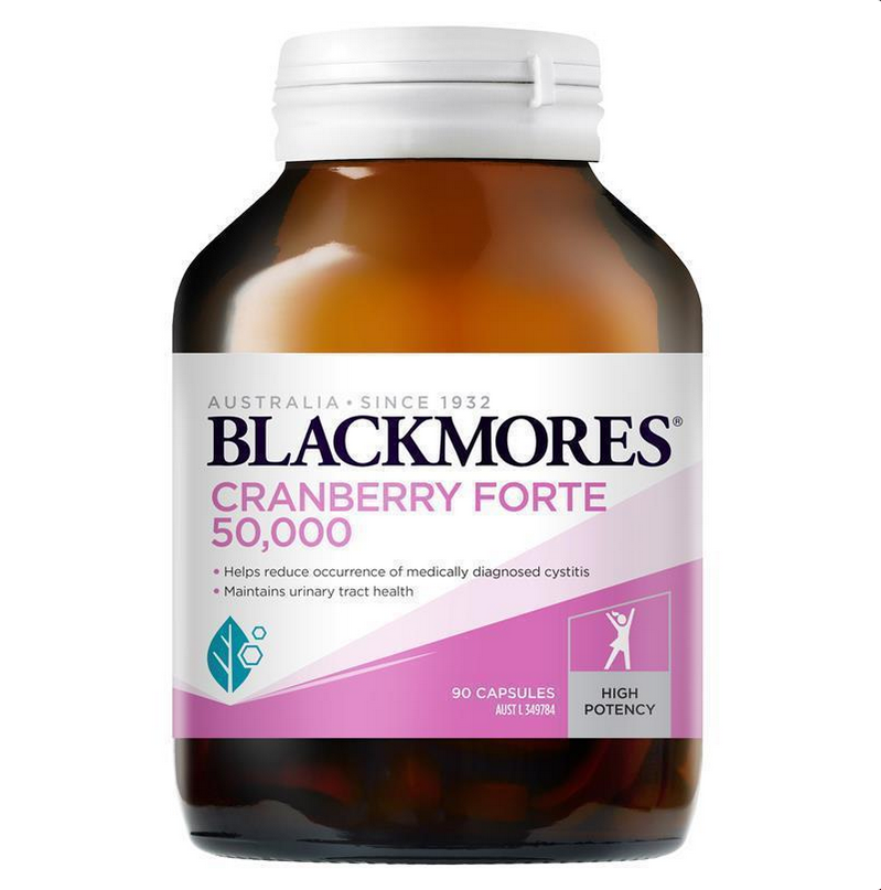 Blackmores Cranberry Forte 50000mg Women's Health Vitamin 90 Capsules