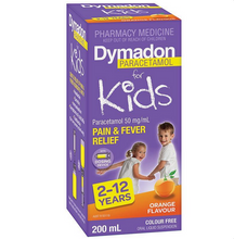 Load image into Gallery viewer, Dymadon Paracetamol for Kids Orange 2 years - 12 years 200mL (Limit ONE per Order)