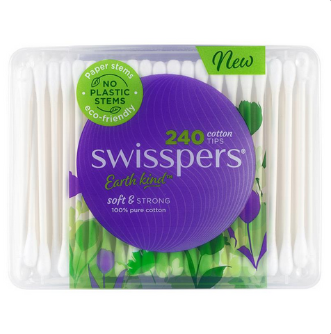 Swisspers Paper Stems Cotton Tips 240 Pack