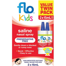 Load image into Gallery viewer, Flo Kids Saline Spray Twin Pack 2 x 15mL