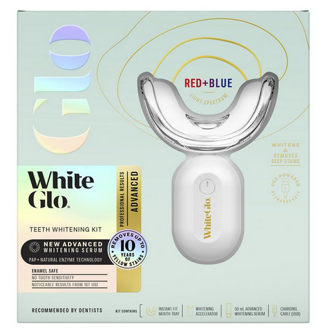 White Glo Advanced Whitening Red & Blue Light Kit