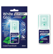 Load image into Gallery viewer, White Glo Fresh Breath Mouth Spray Peppermint 20mL