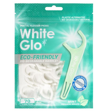 Load image into Gallery viewer, White Glo Flossers Eco Friendly Mint 70 Pack