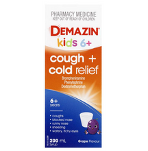 Load image into Gallery viewer, Demazin Kids 6+ Cough + Cold Relief 200mL (Limit ONE per Order)