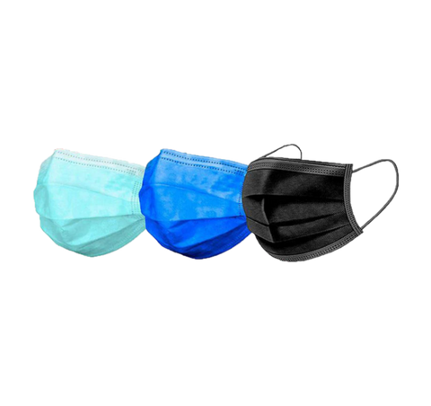 Face Mask - Kids Non-medical Child Protective Mask 50 PCs Box - Assorted Colours