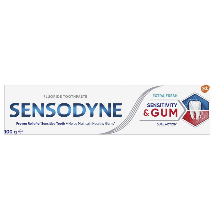 Sensodyne Dual Action Extra Fresh Sensitivity & Gum Toothpaste 100g