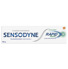 Load image into Gallery viewer, Sensodyne Sensitive Teeth Pain Rapid Relief Extra Fresh Toothpaste 100g