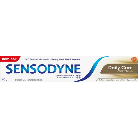 Sensodyne Toothpaste Sensitive Teeth Daily Care Whitening 110g