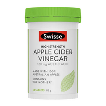 Load image into Gallery viewer, SWISSE Swisse High Strength Apple Cider Vinegar 60 Tablets