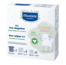 Load image into Gallery viewer, Mustela BIO 100% Cotton Eco-Wipes Kit x10
