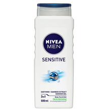 Load image into Gallery viewer, NIVEA MEN Sensitive 3-IN-1 Shower Gel Body Wash 500mL