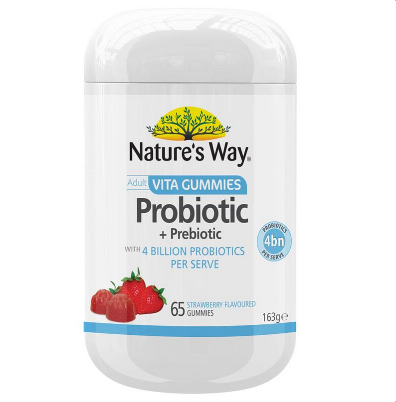 Nature's Way Adult Vita Gummies Probiotic + Prebiotic 4B Sugar Free 65 Gummies