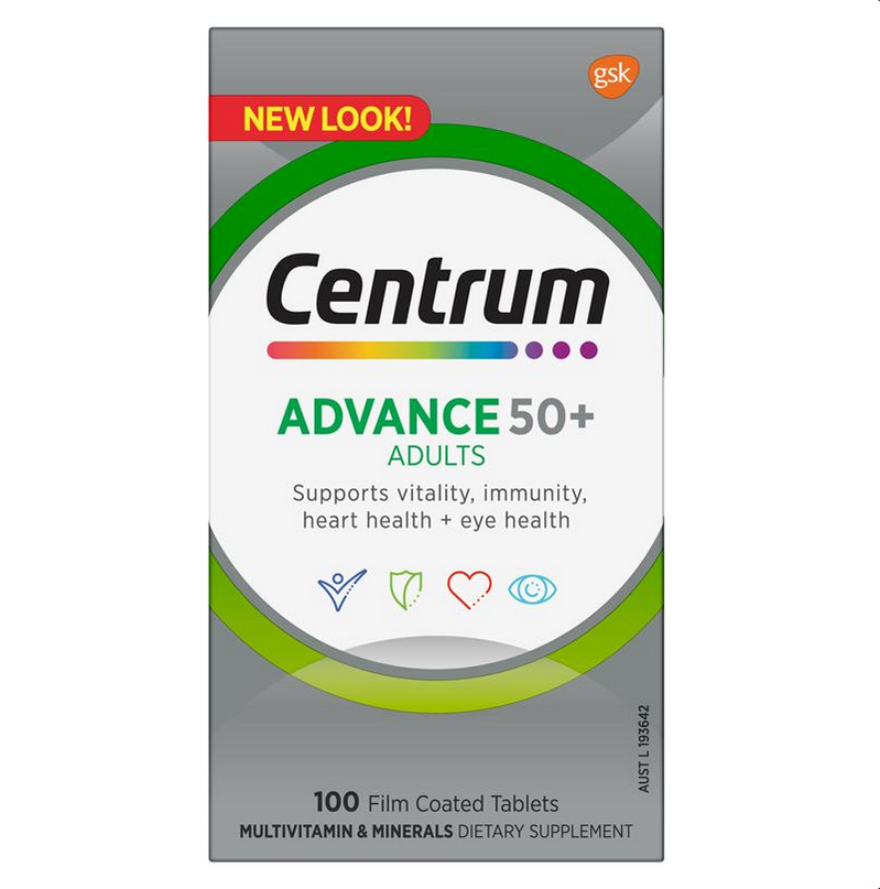 Centrum Advance 50+ 100 Tablets