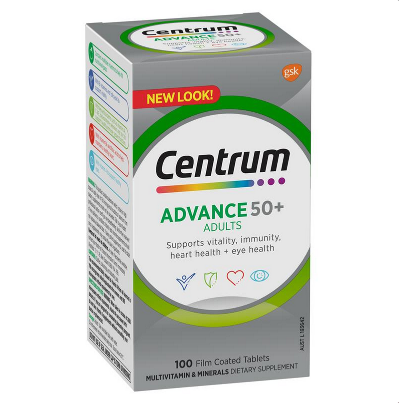 Centrum Advance 50+ 100 Tablets