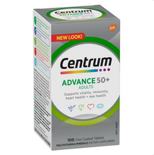 Load image into Gallery viewer, Centrum Advance 50+ 100 Tablets