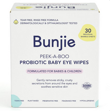 Load image into Gallery viewer, Bunjie Probiotic Baby Eye Wipes 30 Pack