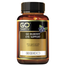 Load image into Gallery viewer, GO Healthy GO Bilberry 20000mg Eye Support 30 Vege Capsules