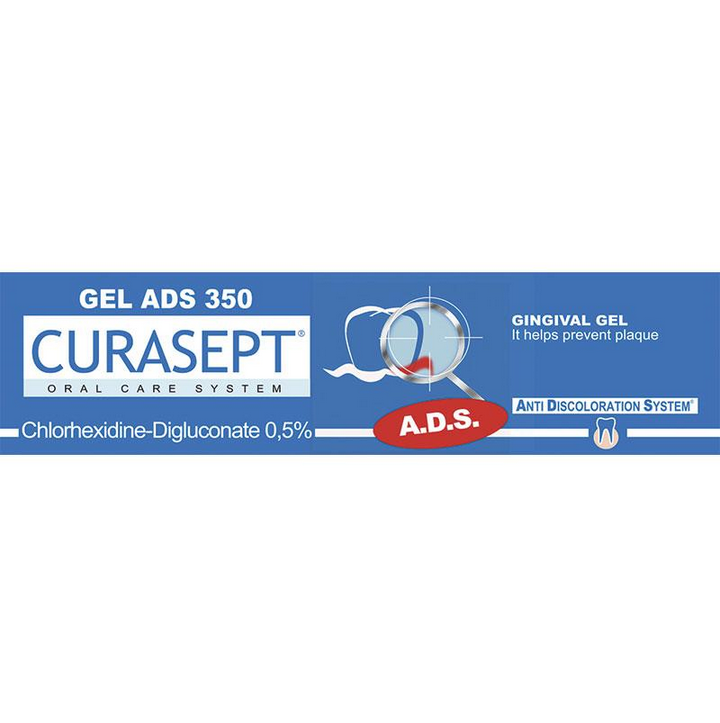 Curasept GEL ADS 350 Chlorhexidine - Digluconate 0.5% Gingival Gel Toothpaste 30mL