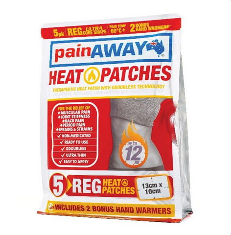 Pain Away Heat Patches Regular 5 Pack