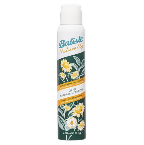 Batiste Naturally Green Tea & Chamomile Dry Shampoo 200mL