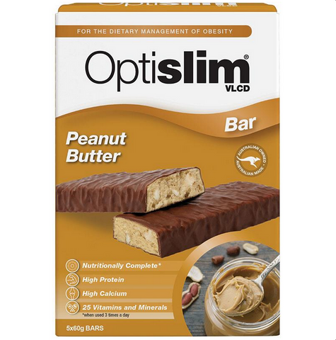 Optislim VLCD Bar Peanut Butter 5 x 60g Bars