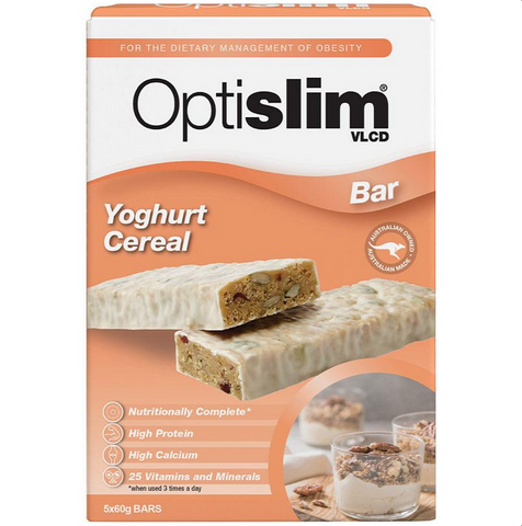 Optislim VLCD Bar Yoghurt Ceral 5 x 60g Bars