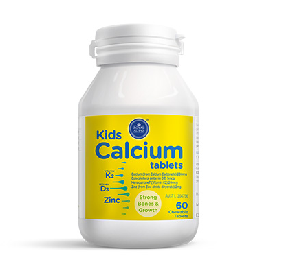 Royal AUSNZ Kids Calcium 60 Chewable Tablets