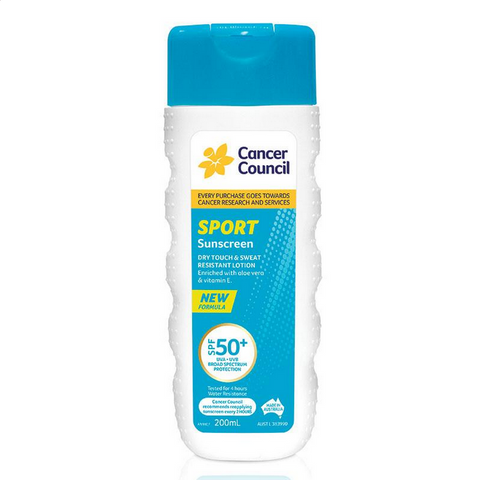Cancer Council SPF 50+ Sport Dry Touch & Sweat Resistant 200mL