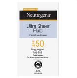 Neutrogena Ultra Sheer Face Fluid Facial Sunscreen SPF 50 40mL