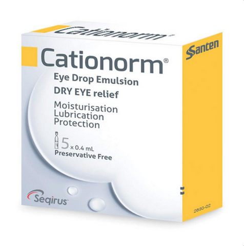 Cationorm Preservative Free Eye Drops 0.4mL x 30 Vials