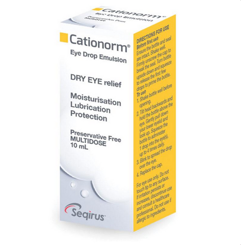 Cationorm Preservative Free Eye Drops 10mL