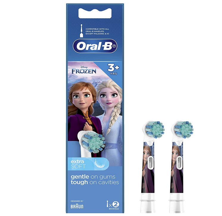 ORAL B Frozen 2 Stages Kids Electric Replacement Brush Heads - 2 Pack