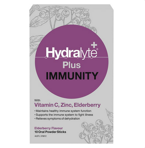 Hydralyte Plus Immunity Powder 10 Sticks
