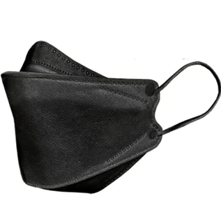 Face Mask - Black Mask AMD NANO-TECH P2 (N95) Particulate Respirator T4 Earloop with Four Layers 1 Pack