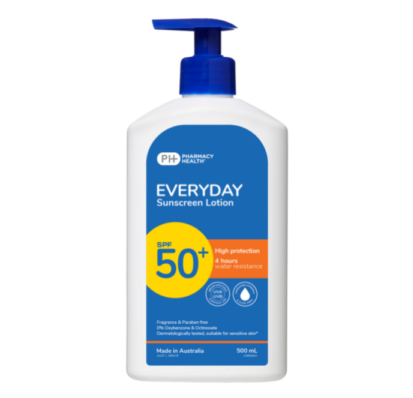 Pharmacy Health Everyday Sunscreen Lotion SPF50+ 500mL