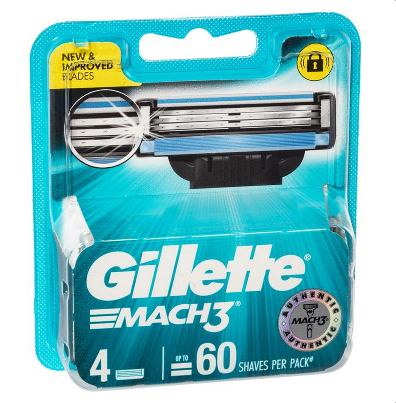 Gillette Mach 3 Cartridges 4 Pack