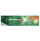 Berocca Energy Vitamin B & C Orange Flavour Effervescent Tablets 15 Pack