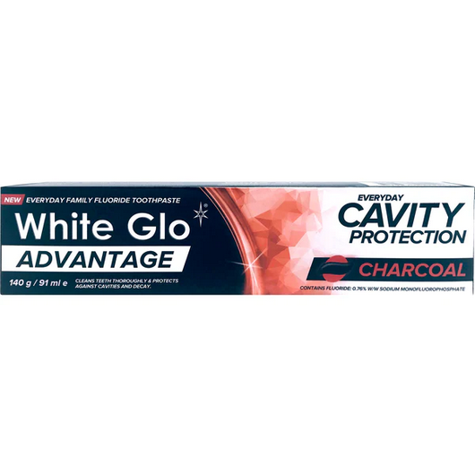 White Glo Advantage Charcoal Toothpaste 140g