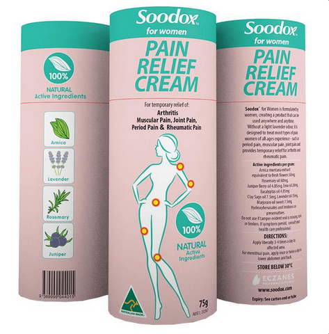 Soodox Pain Relief Womens Cream 75g