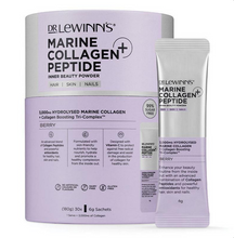 Load image into Gallery viewer, Dr LeWinn&#39;s Marine Collagen Peptide+ Inner Beauty Berry Flavour Powder 30 x 6g Sachets