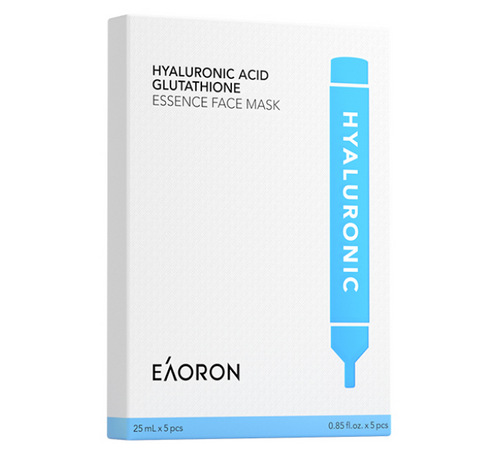 EAORON Hyaluronic Acid Glutathione Essence Face Mask 25mL x 5 Piece - NEW