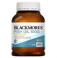 Load image into Gallery viewer, Blackmores Odourless Fish Oil 1000mg Omega-3 400 Capsules