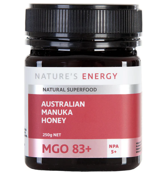 Nature's Energy Australian Manuka Honey MGO 83+ 250g