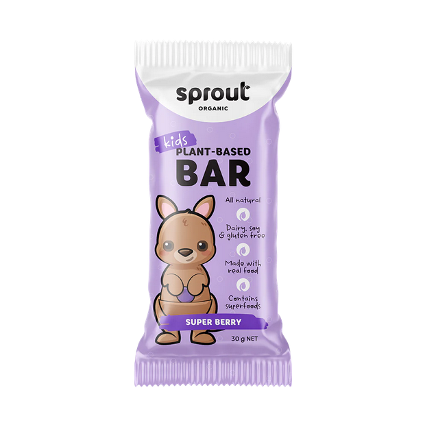 Sprout Organic Kids Plant-Based Snack Bars 12 x 30g Pack