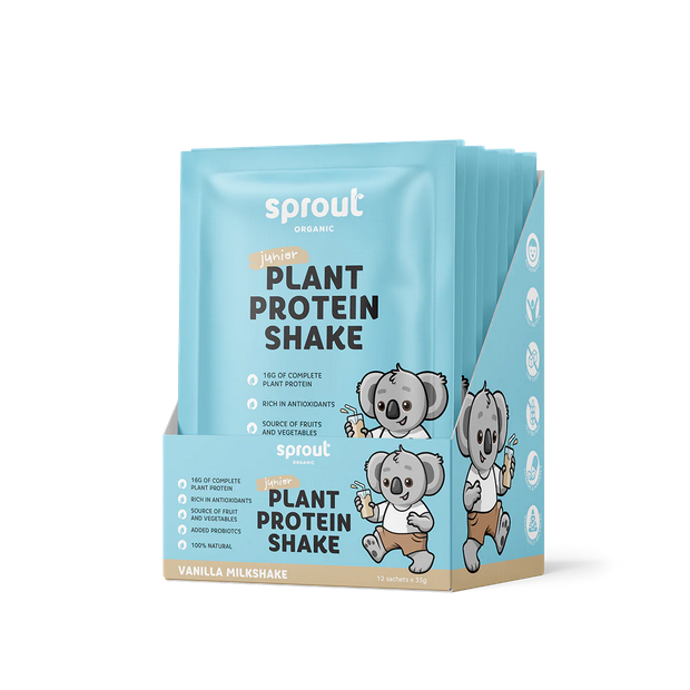 Sprout Organic Junior Plant Protein Shake Sachets 12 x 35g Sachets