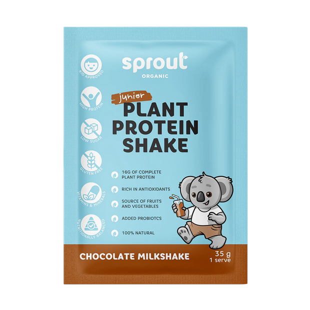 Sprout Organic Junior Plant Protein Shake Sachets 12 x 35g Sachets