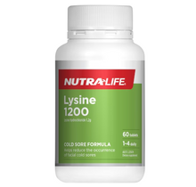Load image into Gallery viewer, Nutra-Life Lysine 1200Mg 60 Tablets