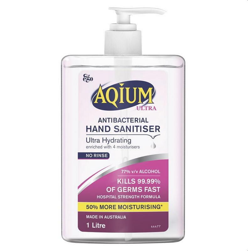 Aqium Antibacterial Hydrating Hand Sanitiser Ultra 1L