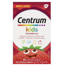 Load image into Gallery viewer, Centrum Kids Multi Vitamin Strawberry 60 Chewable Tablets