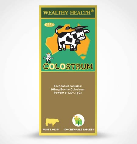 Wealthy Health Colostrum 168mg 100 Tablets